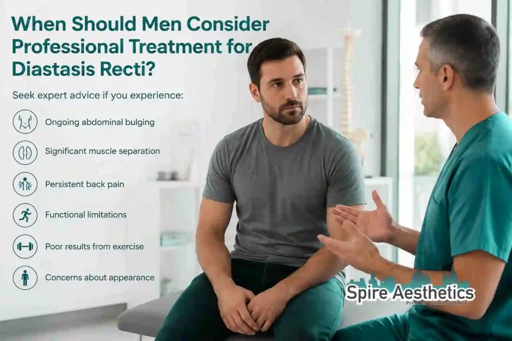 When Should Men Consider Professional Treatment for Diastasis Recti Cirencester?