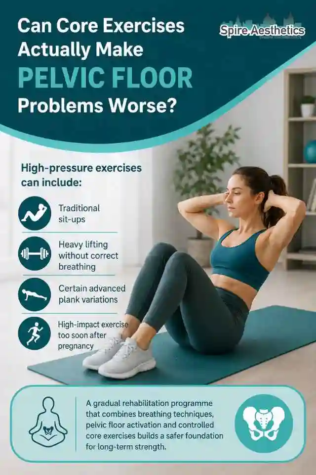 Can Strengthening Your Core Alone Actually Make Pelvic Floor Problems Worse Cirencester?